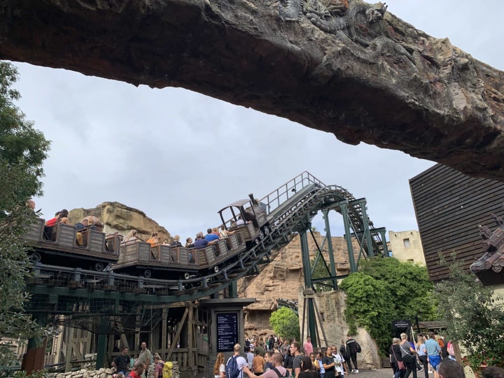 Phantasialand Köln Holz Mienen Achterbahn