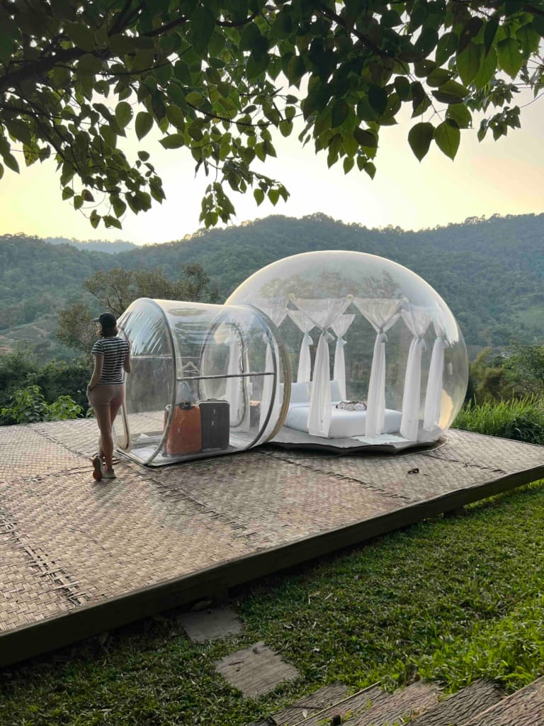 Bubble Tent North Star Valley in Thailand